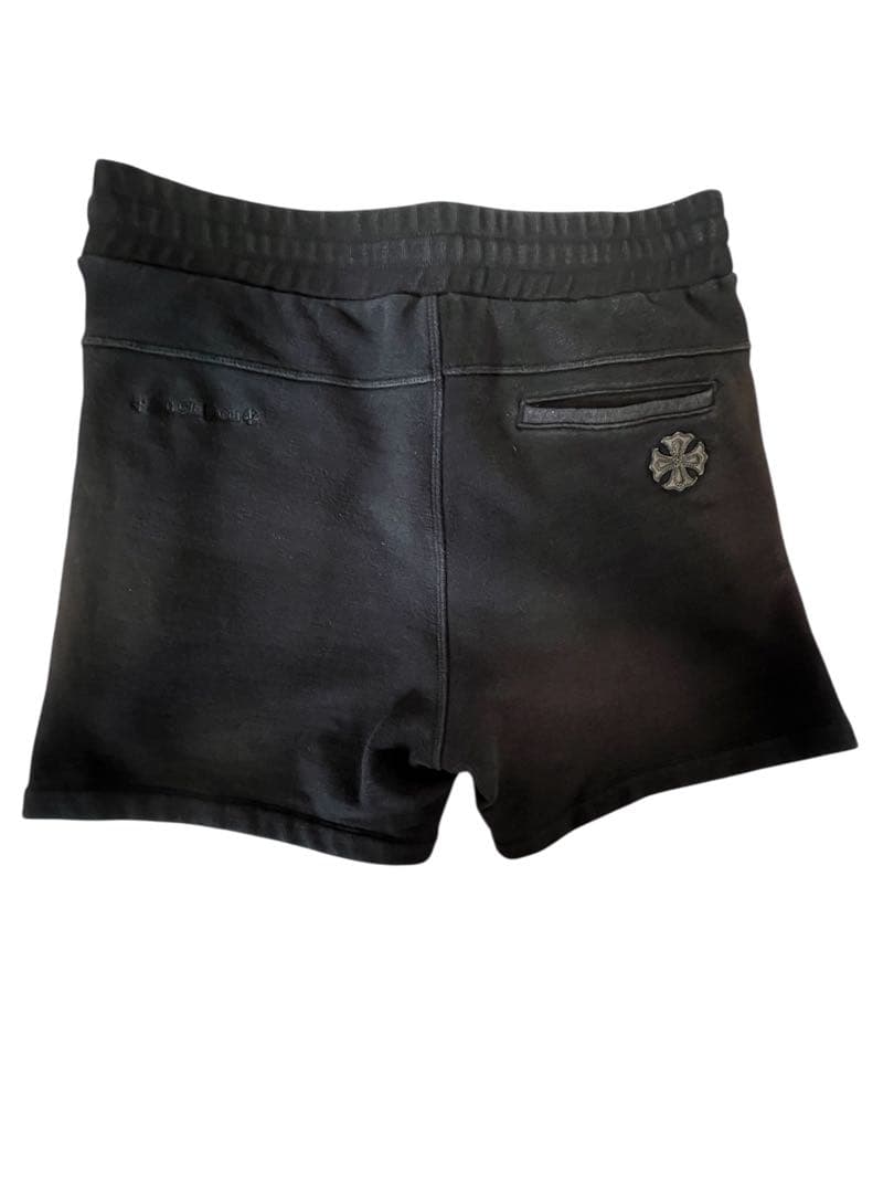 CHROME HEARTS クロムハーツ　 レザーパッチ　ハーフパンツ　L