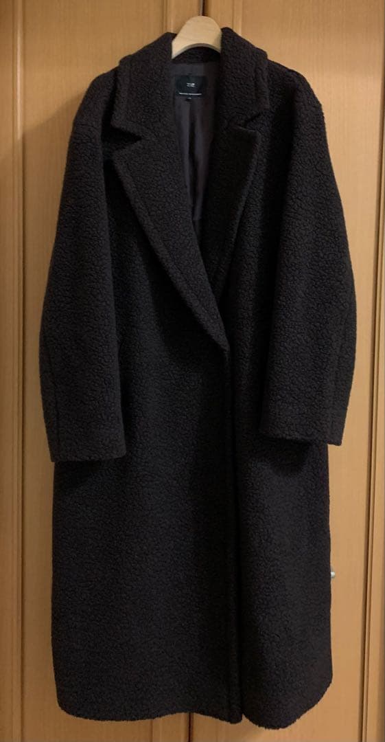 23区　テディベア　ボア　コート　大人ダークブラウン　サイズ44