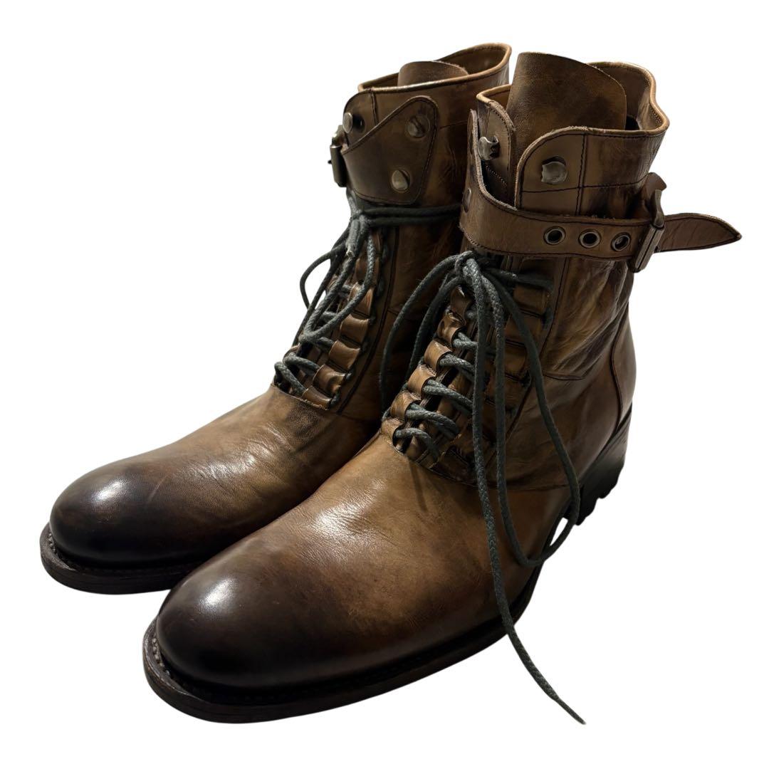 靴 alfred BANNISTER Leather race up boots