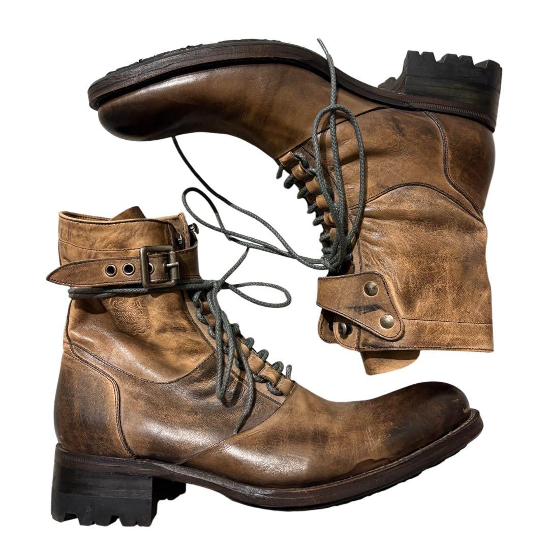 靴 alfred BANNISTER Leather race up boots