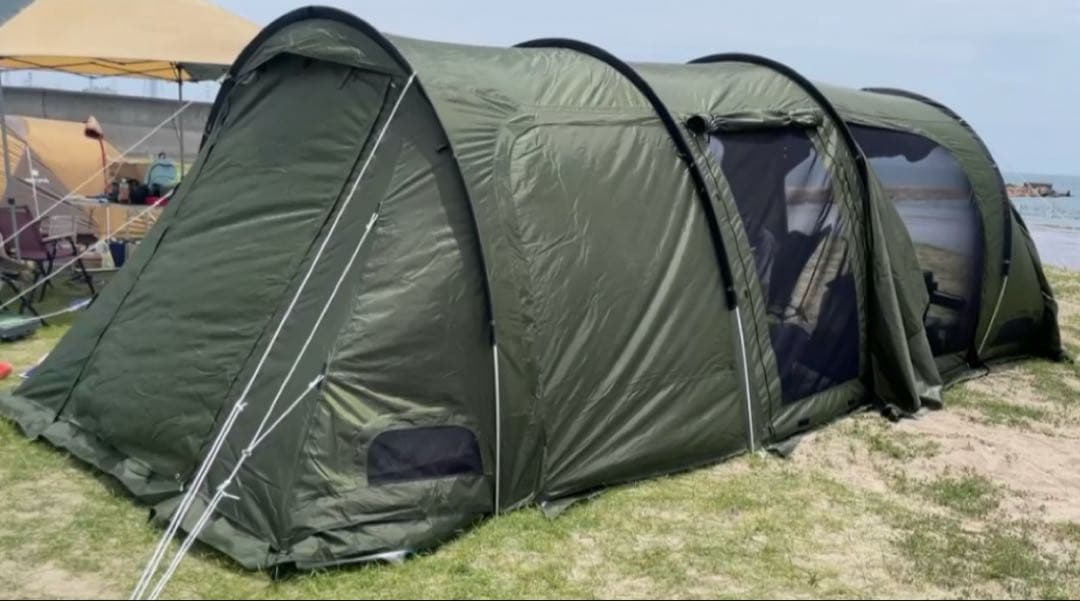 ★値下★DOD カマボコテント3m➕カママットM カマザシキ風シート　カーキ