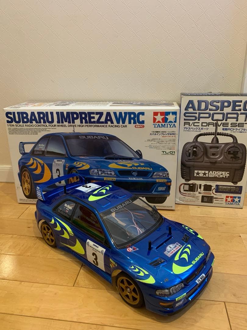 タミヤ　1/10ラジコン　スバル　インプレッサ　TL-01シャーシ