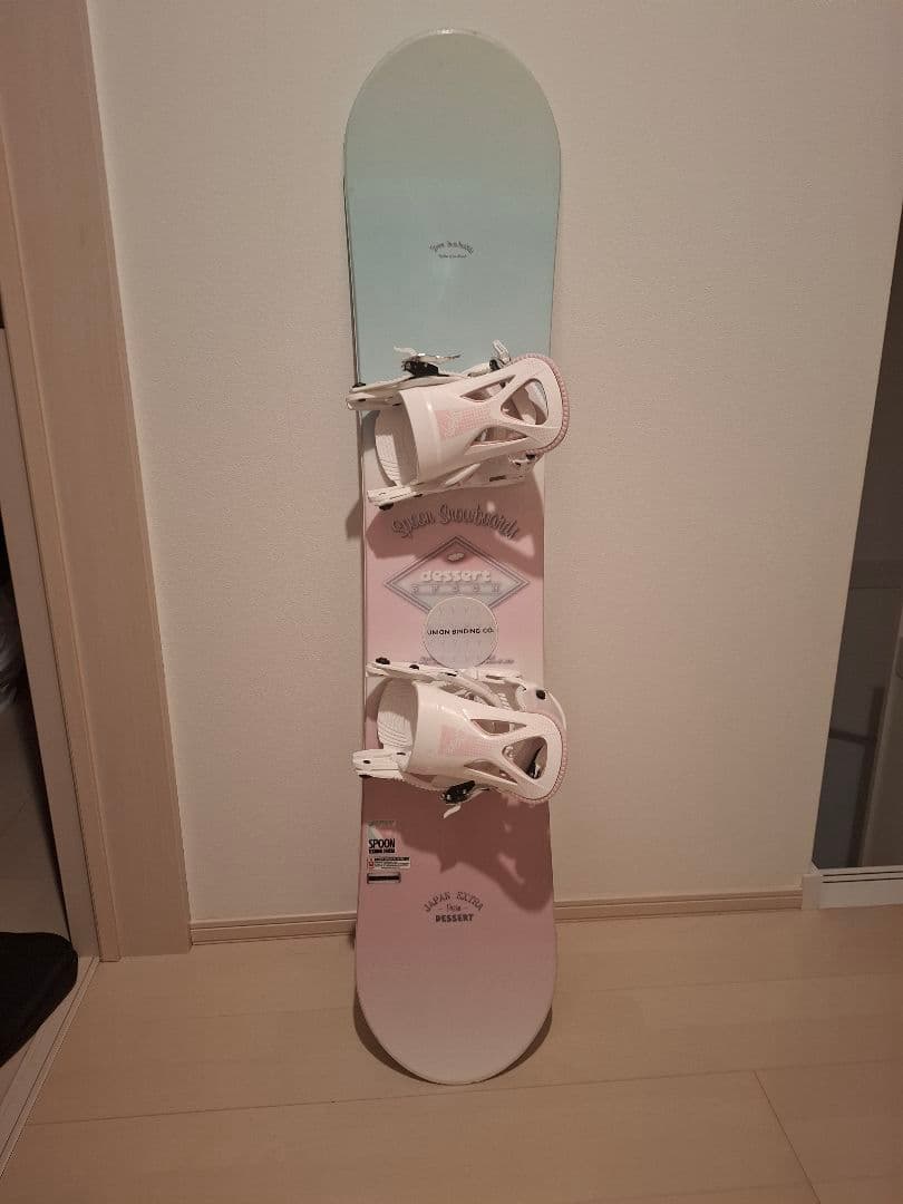 SPOON スノーボード ピンク/水色