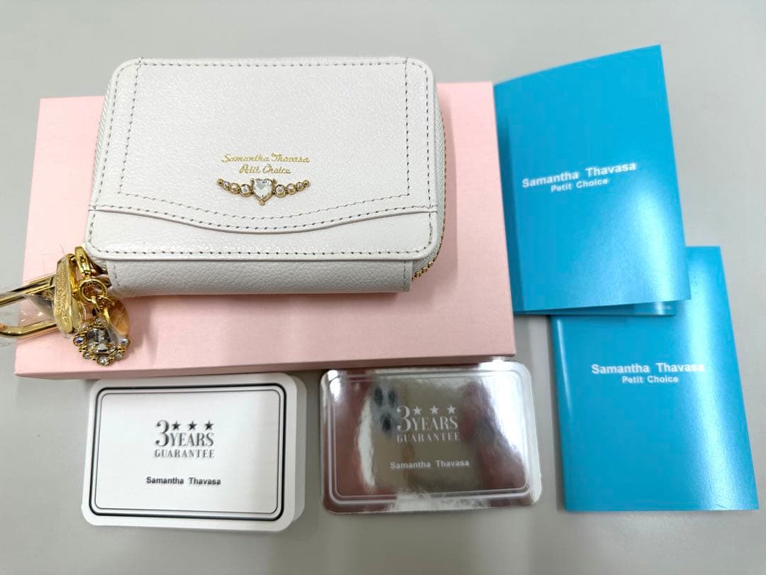 サマンサタバサプチチョイス　クリアハートビジューキーケース＋チャーム　新品未使用