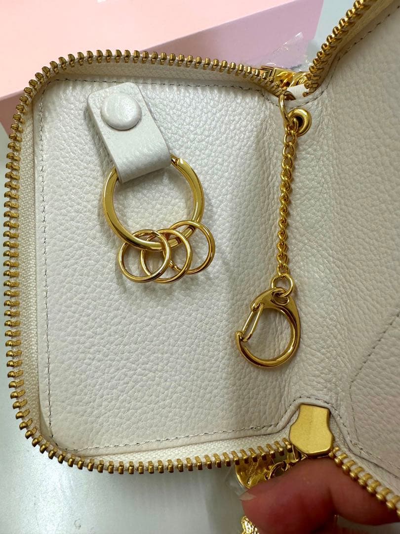 サマンサタバサプチチョイス　クリアハートビジューキーケース＋チャーム　新品未使用