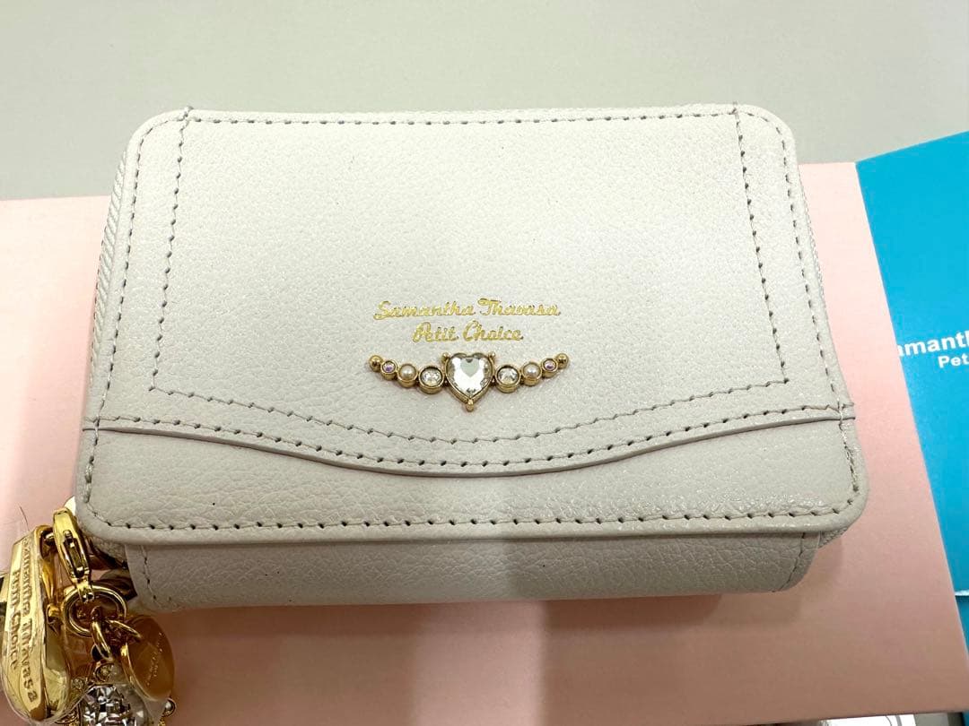 サマンサタバサプチチョイス　クリアハートビジューキーケース＋チャーム　新品未使用