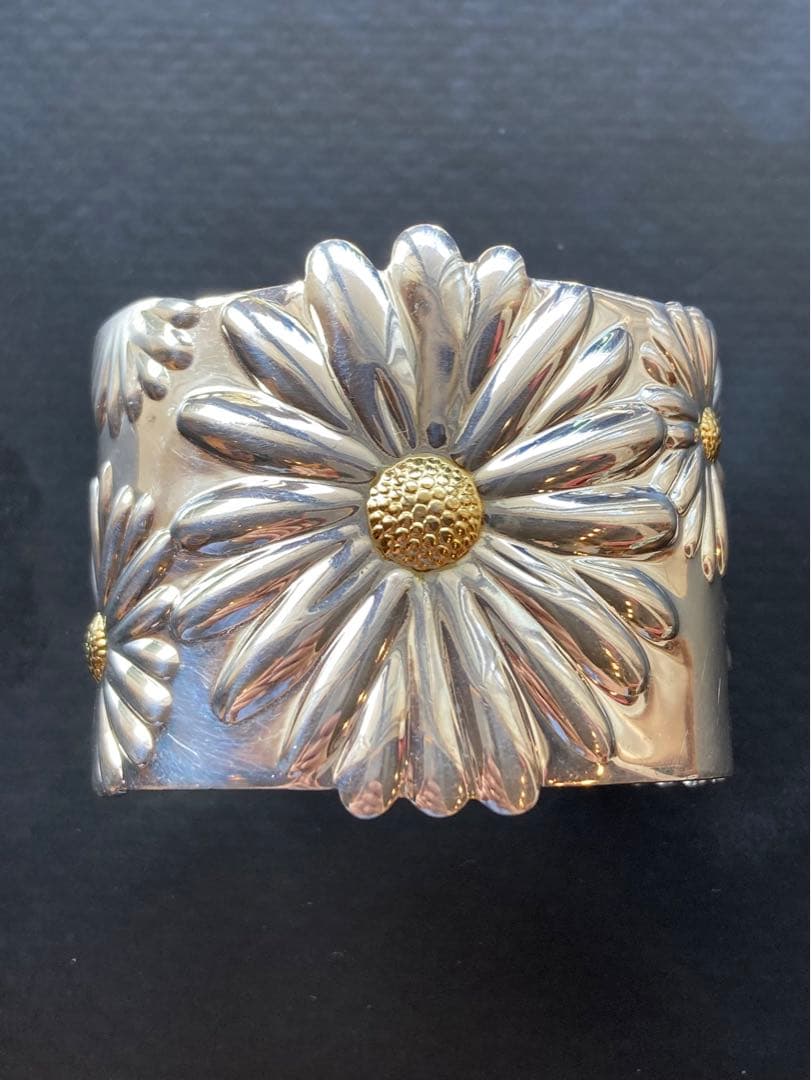 ビンテージ ティファニー デイジーカフ 2003年製　フラワーバングル