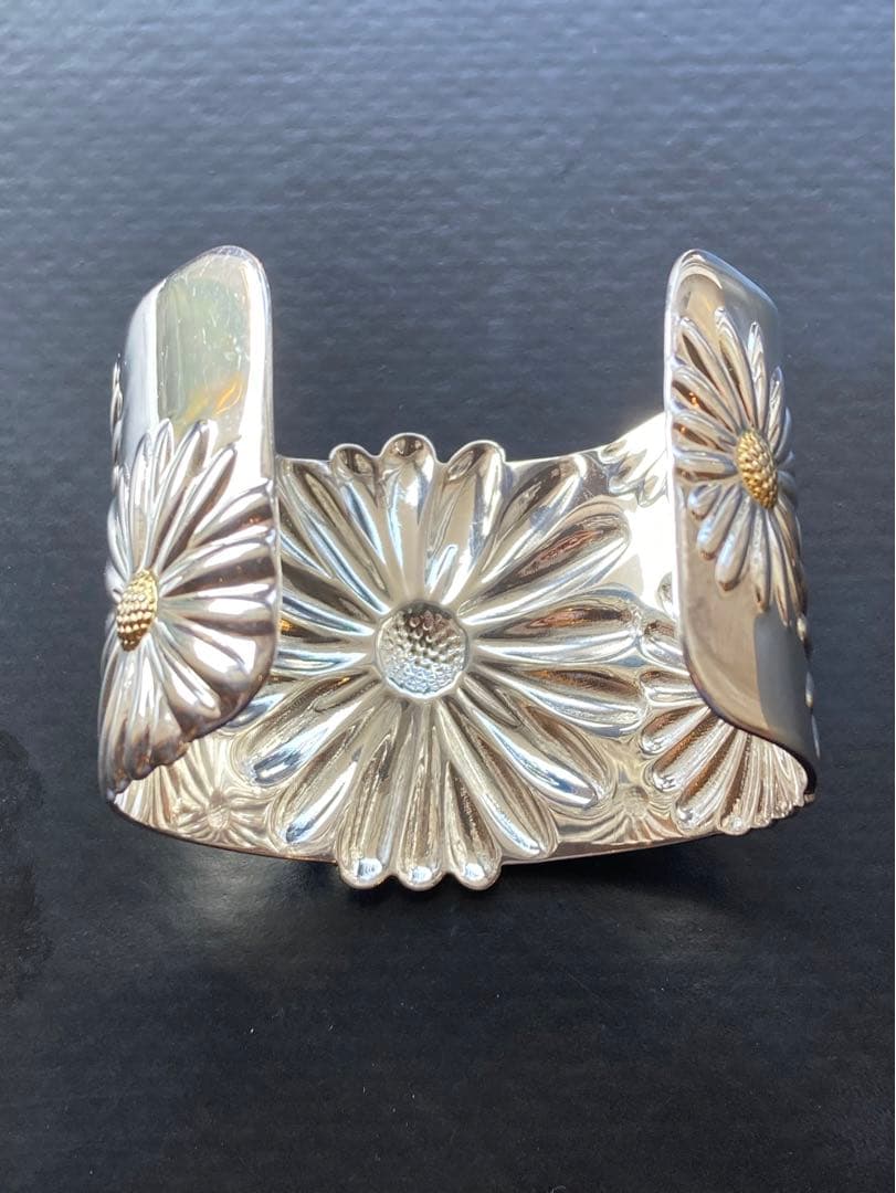 ビンテージ ティファニー デイジーカフ 2003年製　フラワーバングル