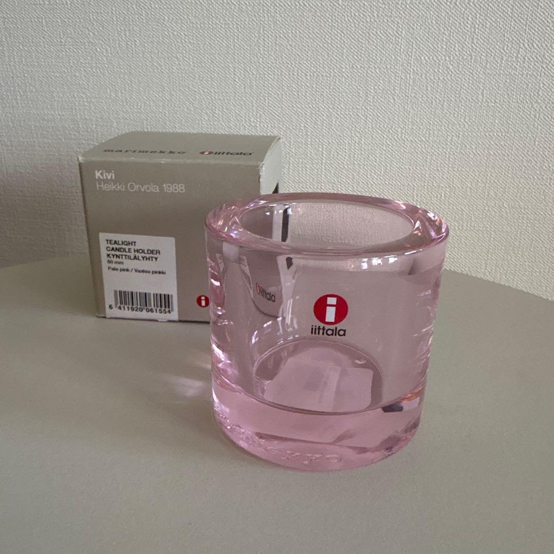  KIVI キャンドルホルダー ペールピンク イッタラ キビ