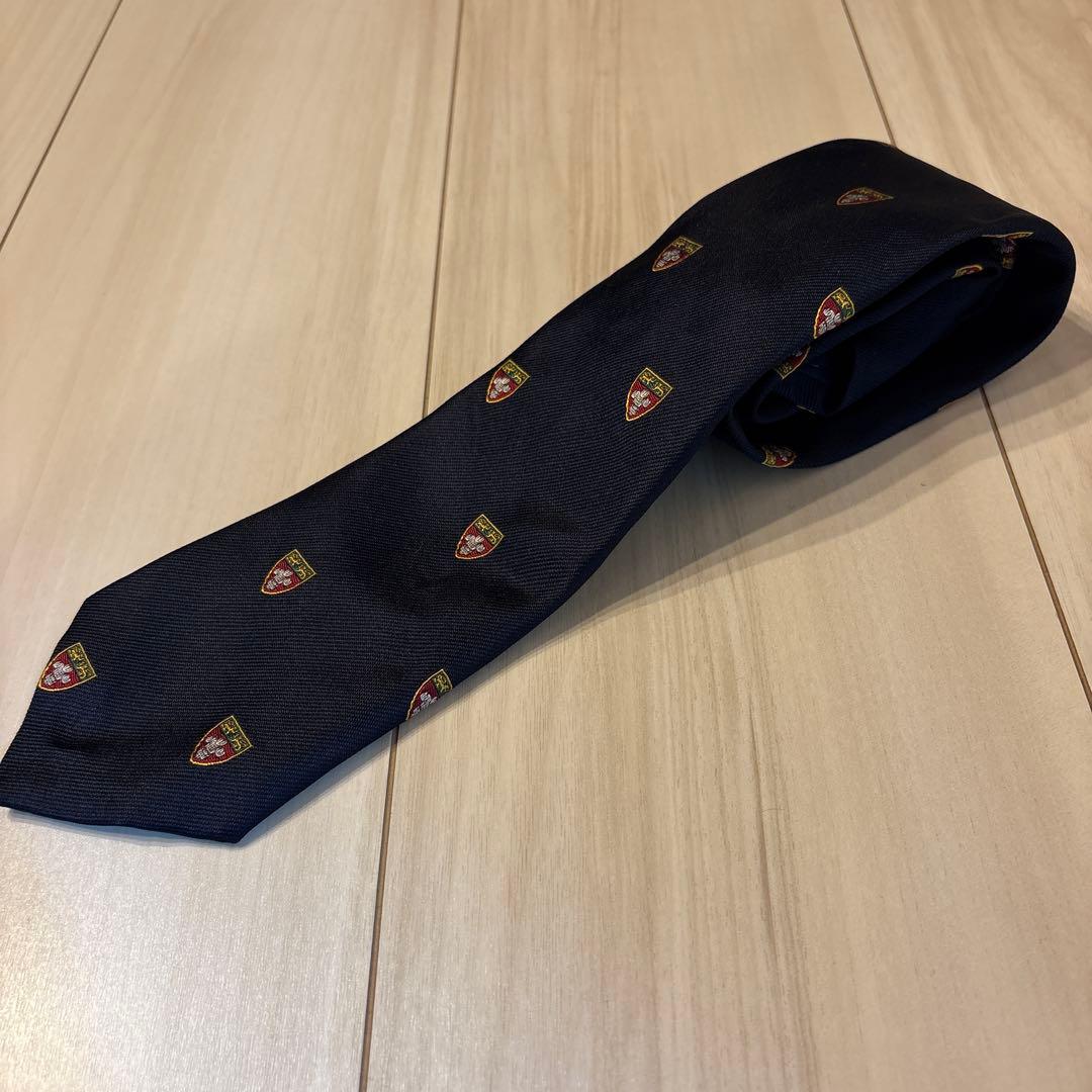 新品未使用　ポロ ラルフローレン ネクタイ シルク クラブ タイ ネイビー