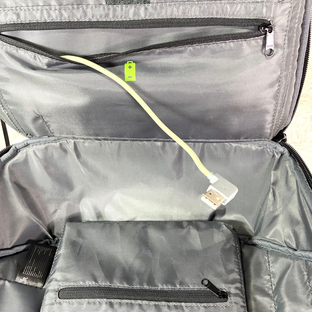 防犯【極美品✨】コリン デザイン クリックパックプロ フル バックパック グレー