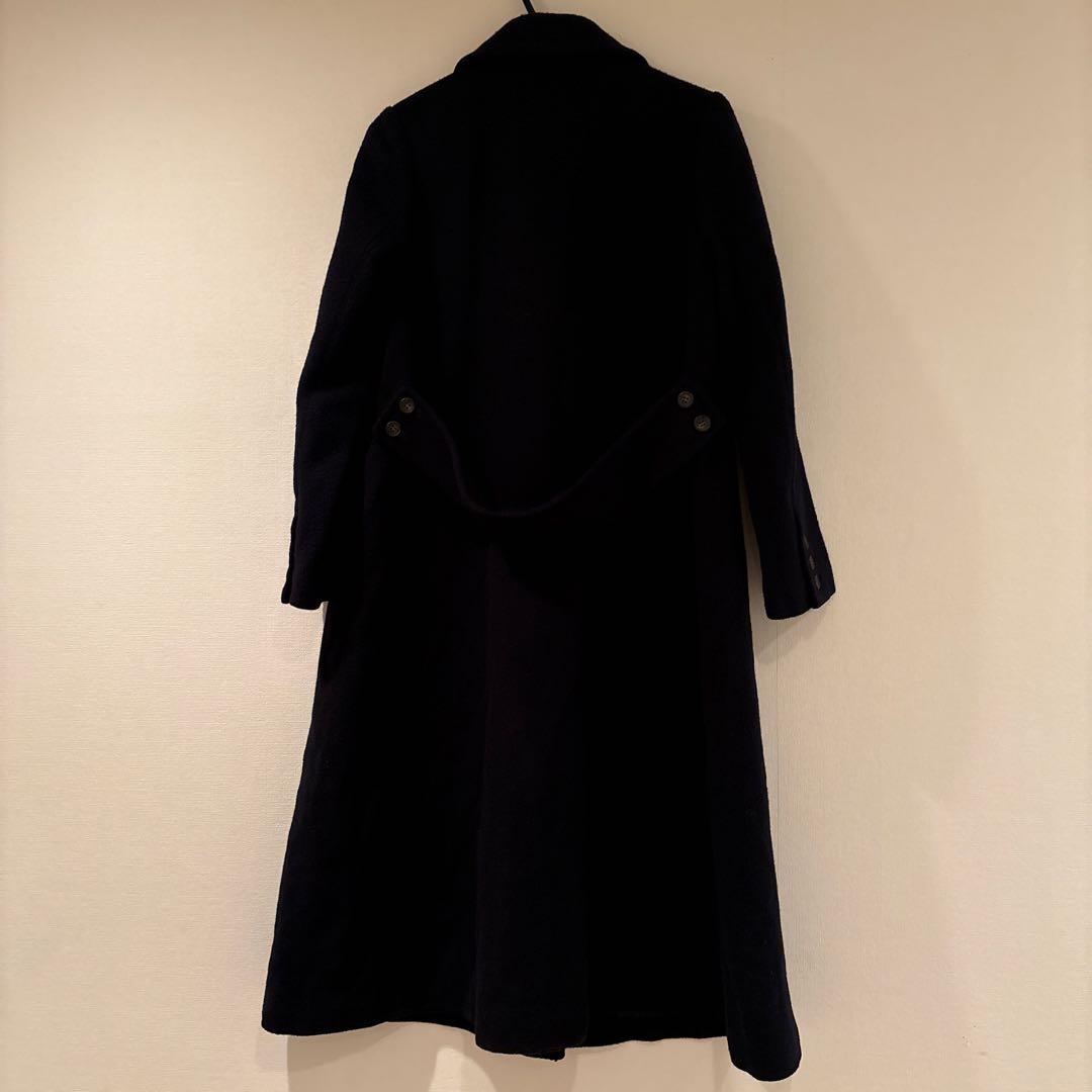 ナチュラルビューティーベーシック ダブルチェスターモッサコート(ネイビー)