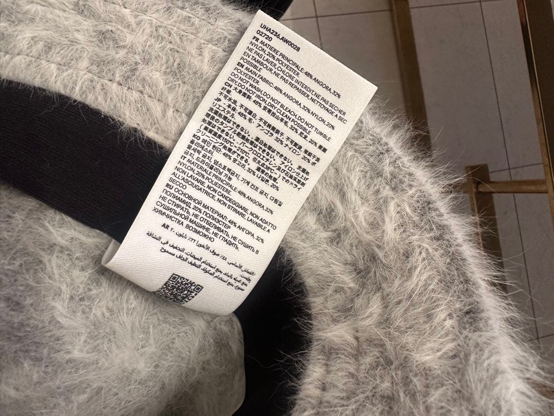 ami paris アミパリス　グレー バケットハット