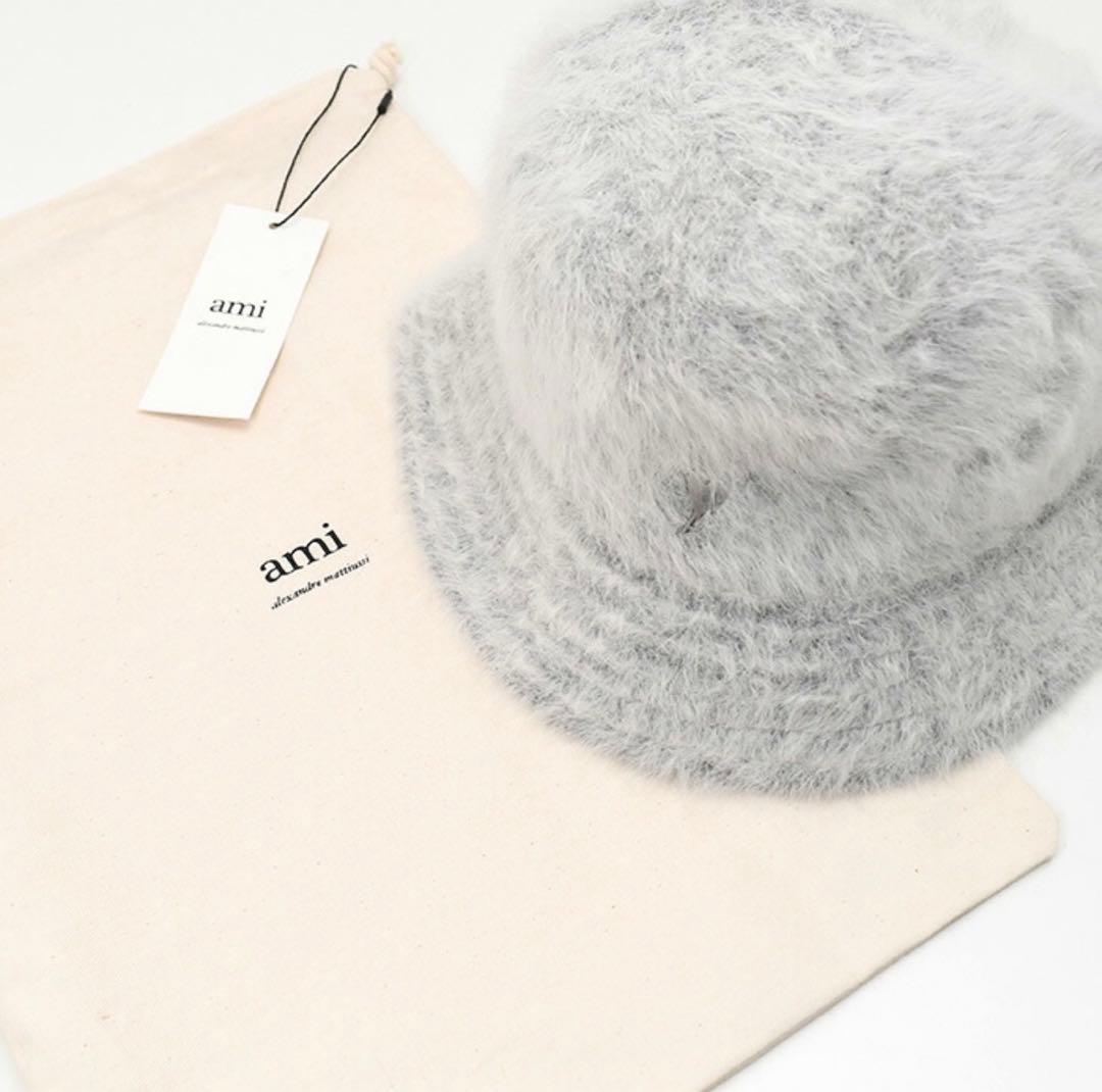 ami paris アミパリス　グレー バケットハット