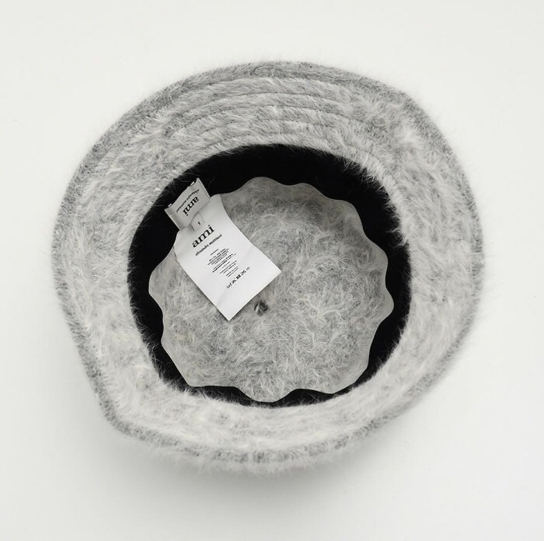 ami paris アミパリス　グレー バケットハット