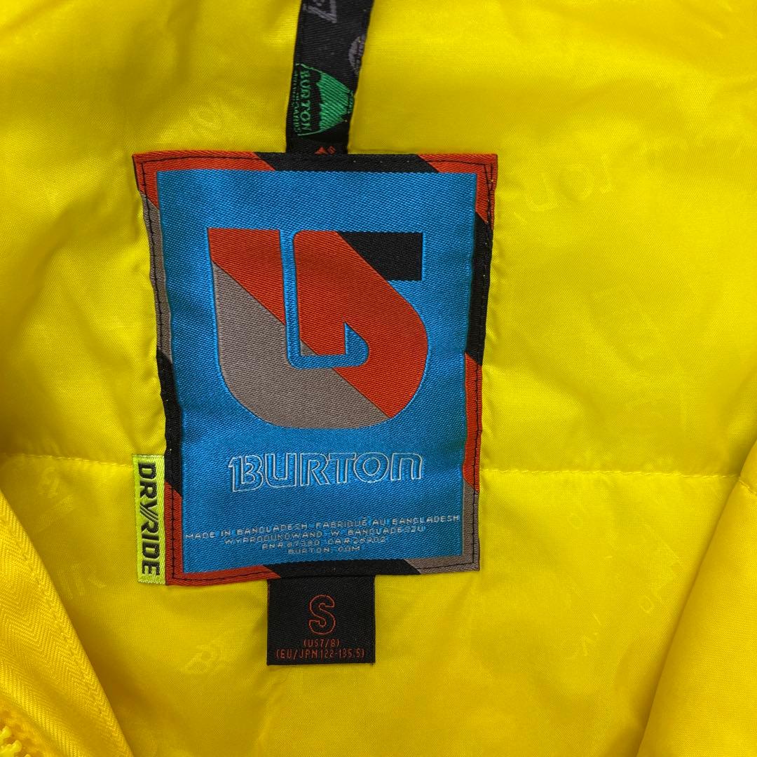 BURTON 子ども用スキーウェア イエロー/ブルー 上下セット