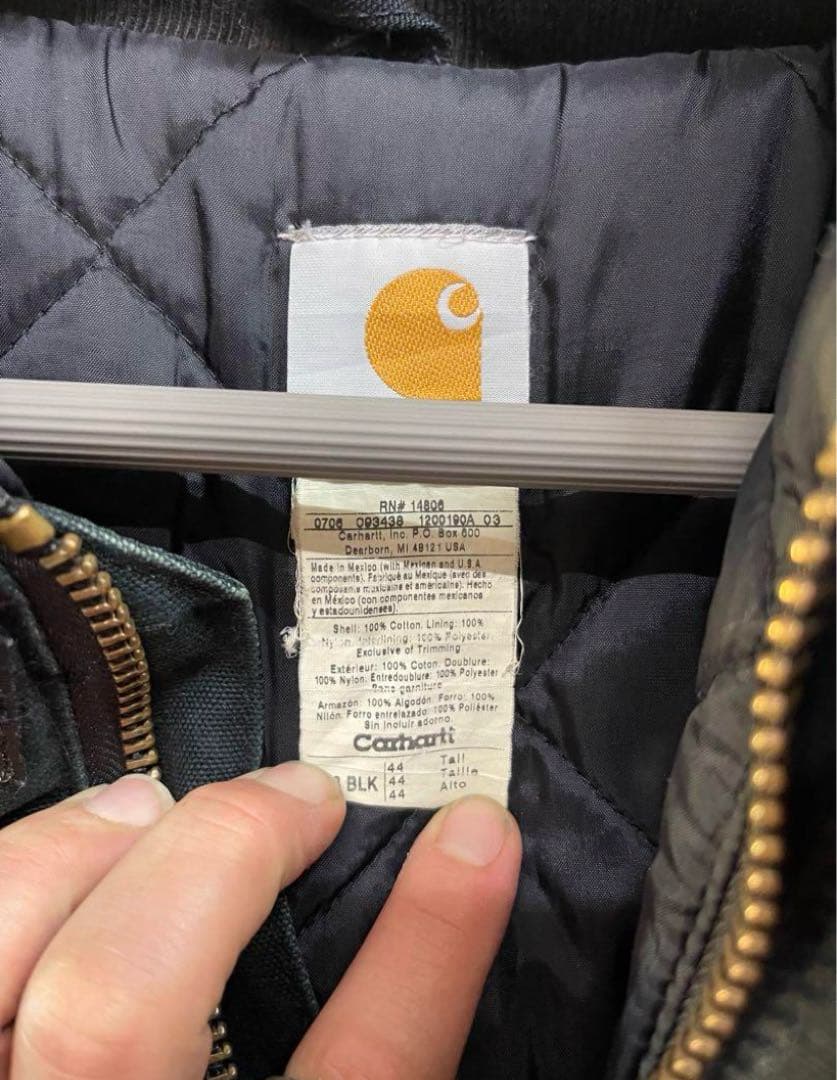 Carhartt カーハートトラディショナルジャケット 黒　44(XL)