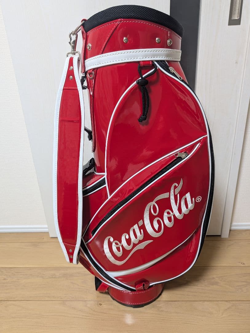 コカコーラ　キャディバッグ　ゴルフバッグ　ヘッドカバー付き