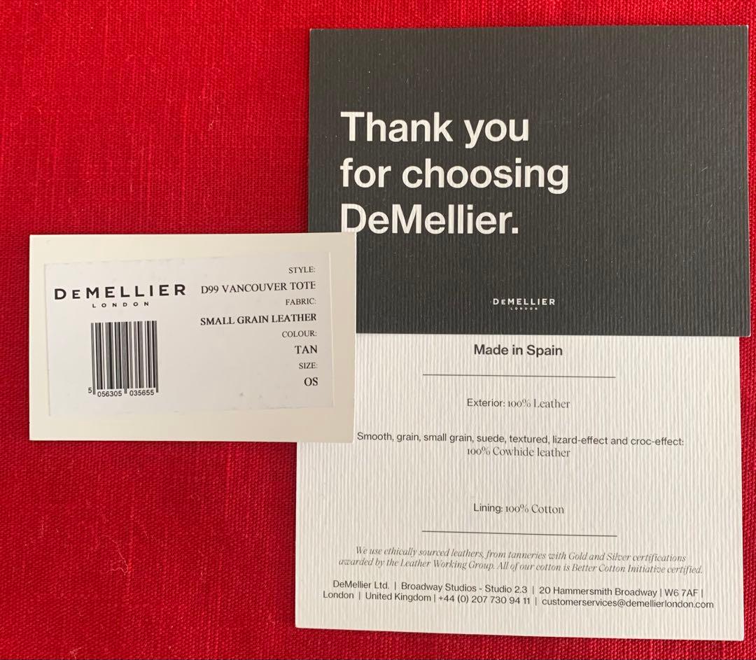 デメリエー ブラウンレザートートバッグ　DEMELLIER/Vancouver
