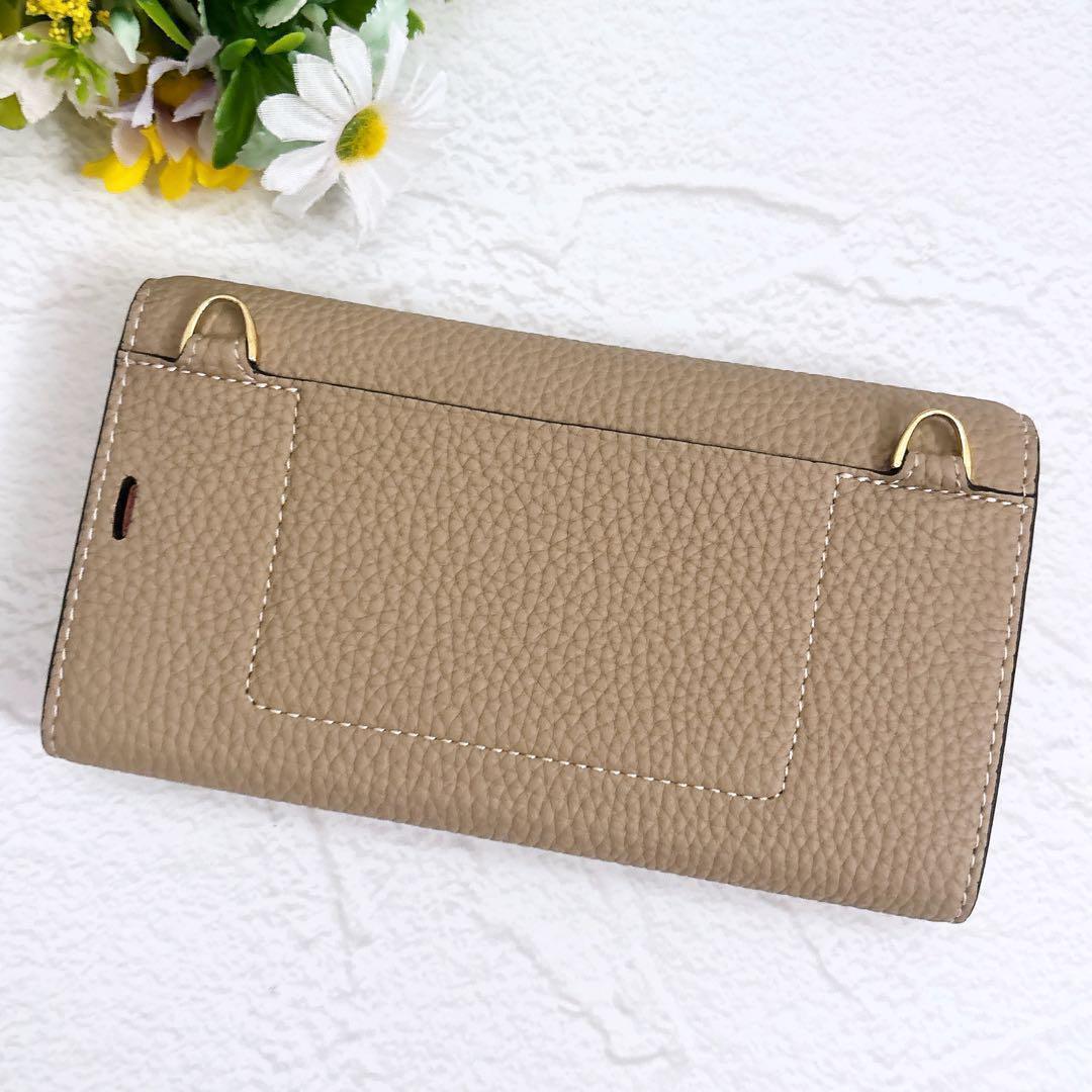 《美品》BONAVENTURA ミラーケース iPhone13pro グレージュ