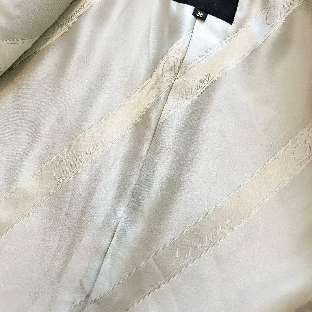 【美品】Drawer ドゥロワー　ウールメルトン　チェスターコート　ピンク　36