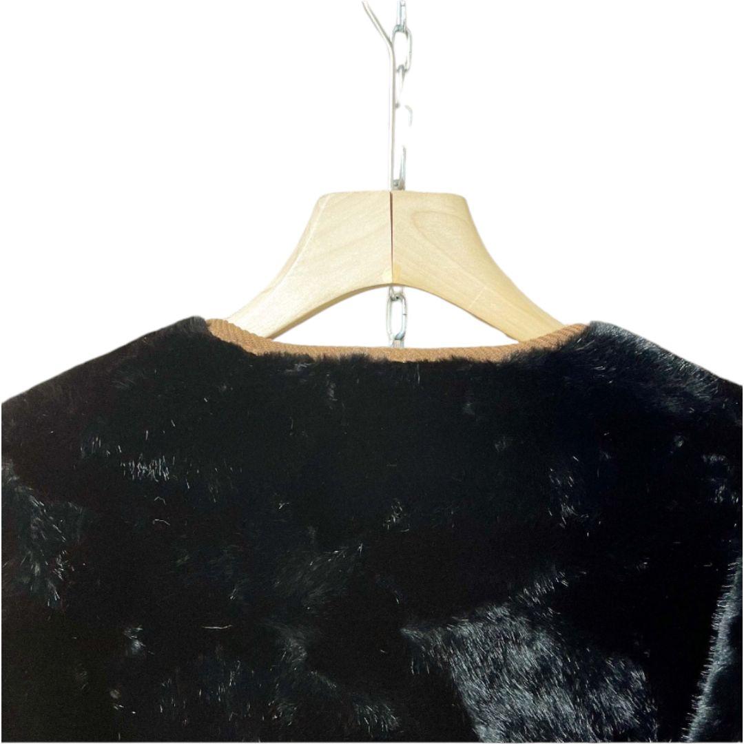 ブルガリア発　RISELIN　ファーコート　ミンクカシミヤ混　毛皮ジャケット　M