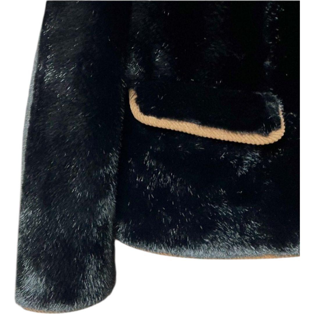 ブルガリア発　RISELIN　ファーコート　ミンクカシミヤ混　毛皮ジャケット　M