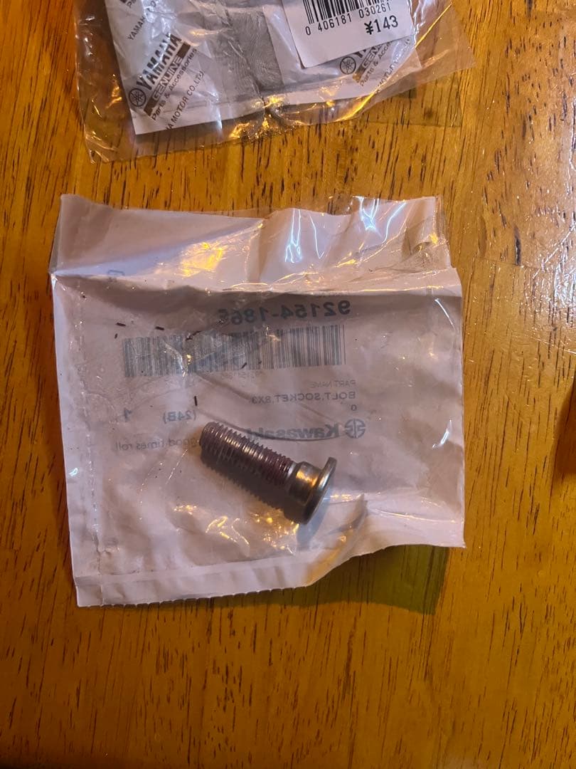 Kawasaki バリオス2後輪用ブレーキディスクとパッド、ナット類のセット