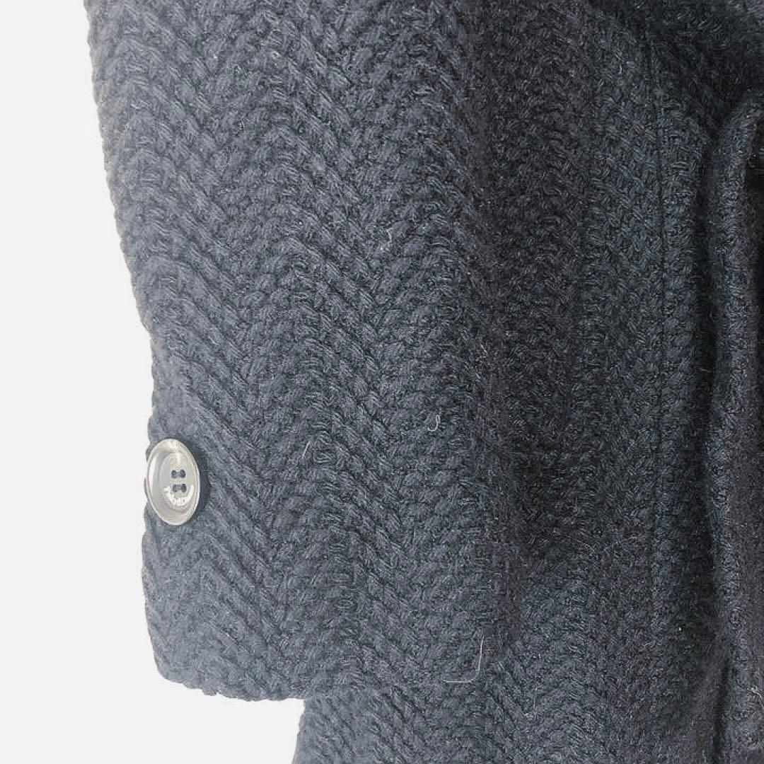 ピンキーアンドダイアン ベルト付きツイードロングコート M ブラック【美品】