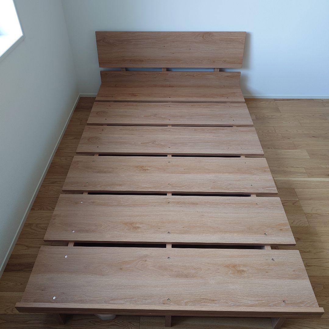 【世田谷区引取限定】LOWYA シングル ベッドフレーム シャビーナチュラル