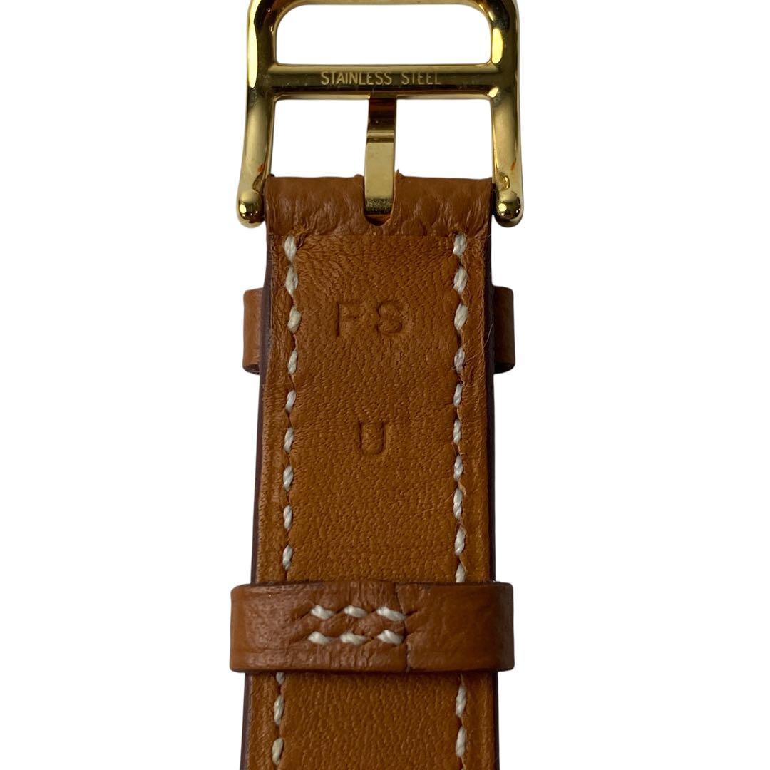 美品 エルメスHERMES Hウォッチベルト ゴールド U刻印 HH1.201.