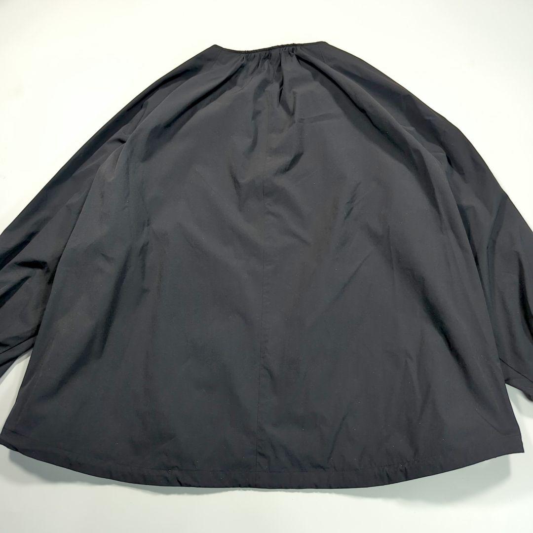 23区 23SS ４６ ナイロンジャケット　ストレッチ ノーカラー ブルゾン　黒