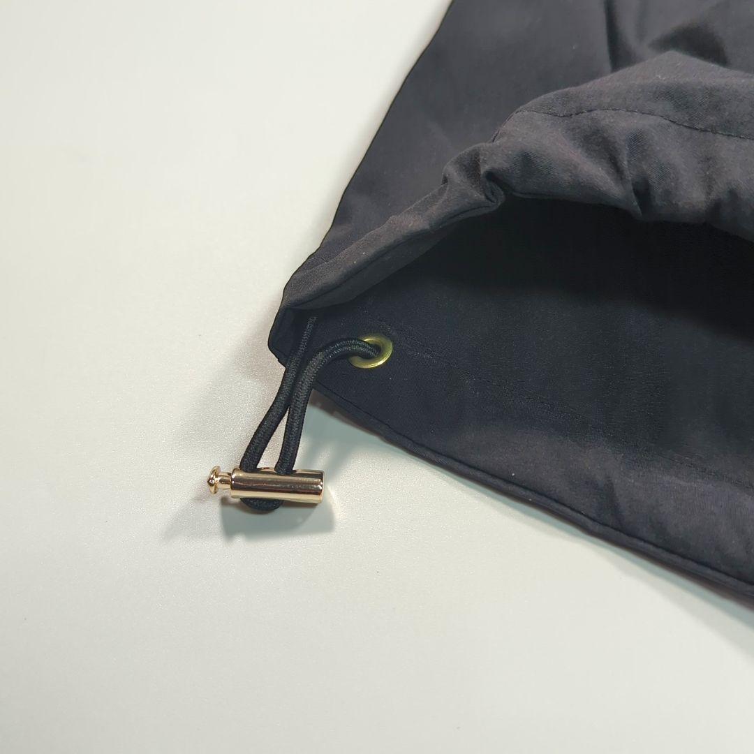 23区 23SS ４６ ナイロンジャケット　ストレッチ ノーカラー ブルゾン　黒