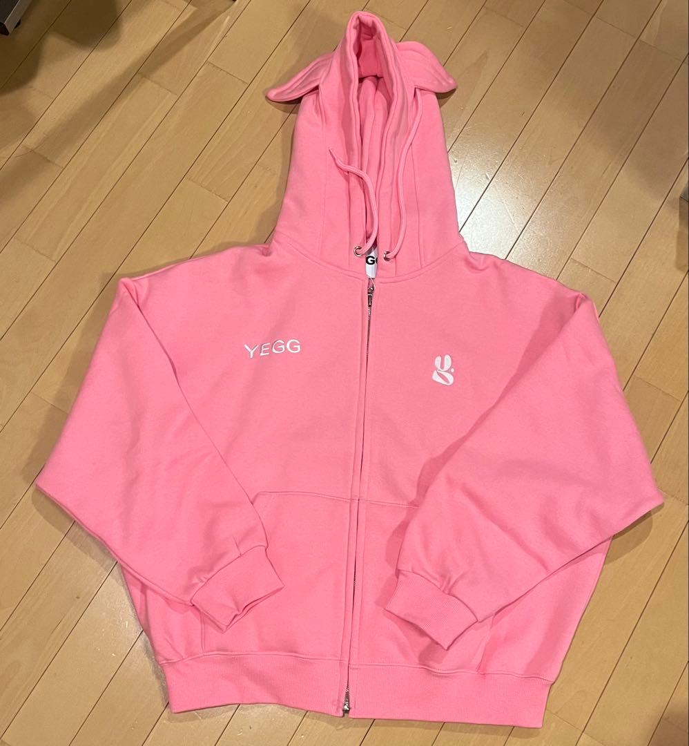 YEGG WING HOODIE ピンク