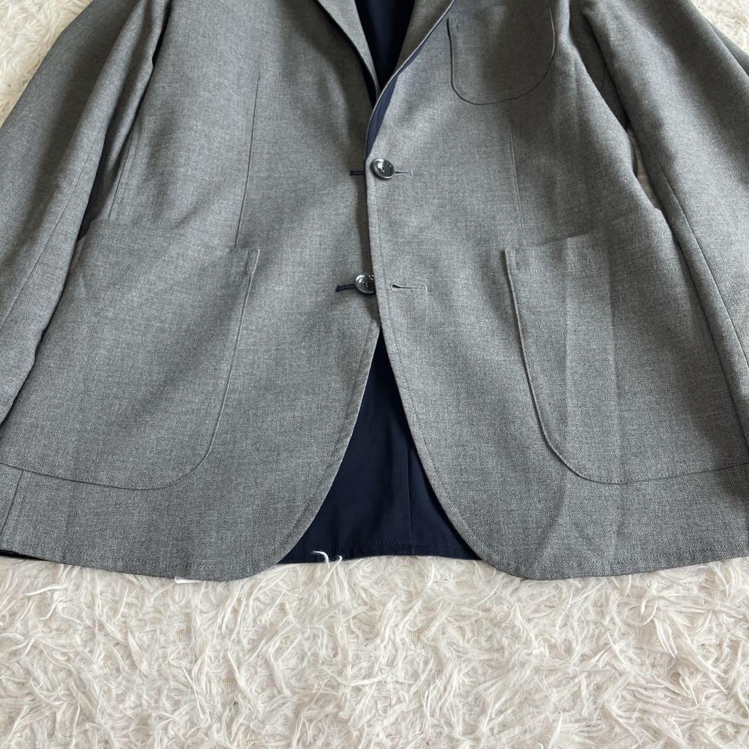 ◎極美品 ソフネット L リバーシブル ネイビー×グレー ジャケパン きれいめ