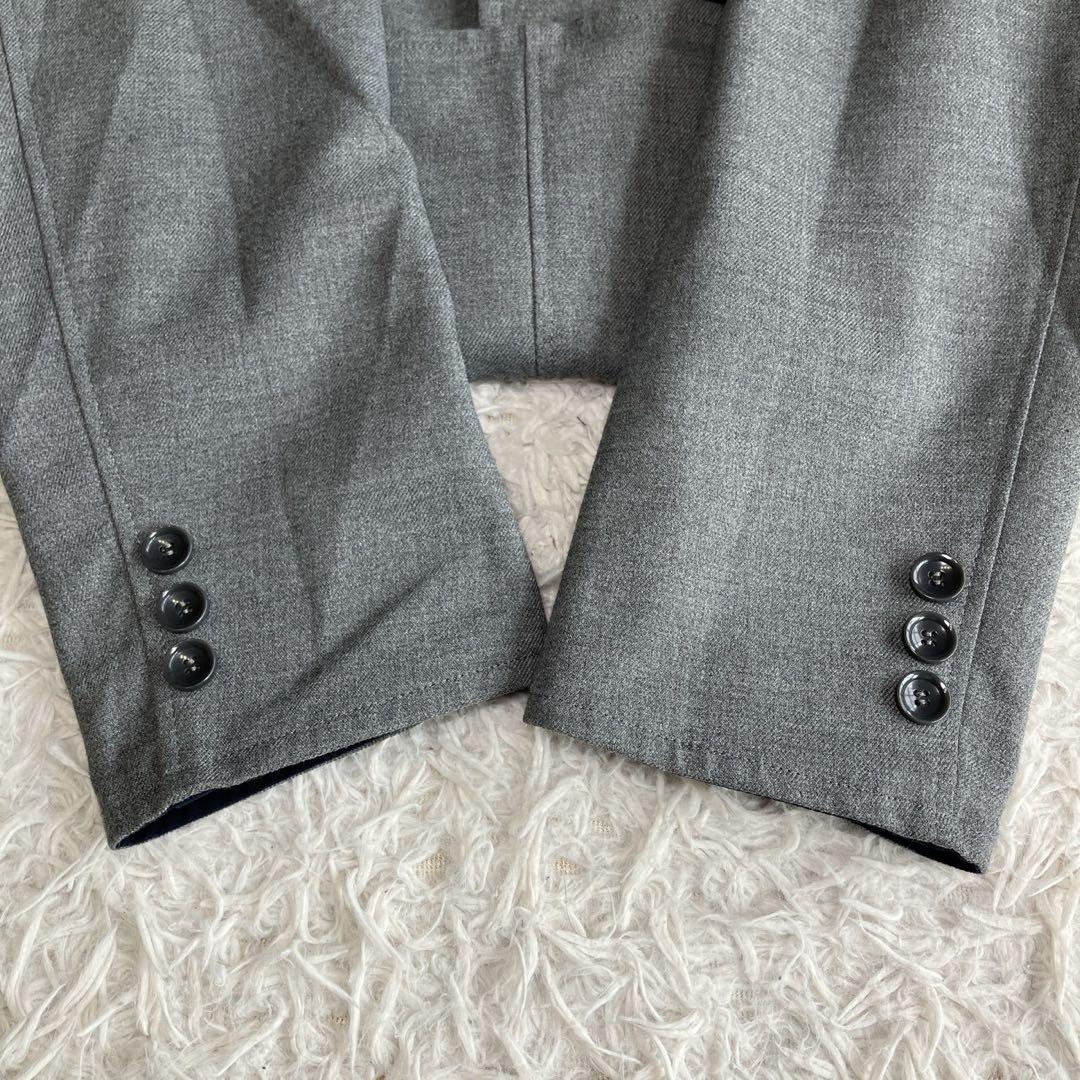 ◎極美品 ソフネット L リバーシブル ネイビー×グレー ジャケパン きれいめ