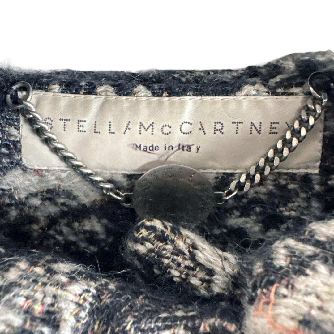 ステラマッカートニー モヘア カシミヤ混 ジャガード コート 38