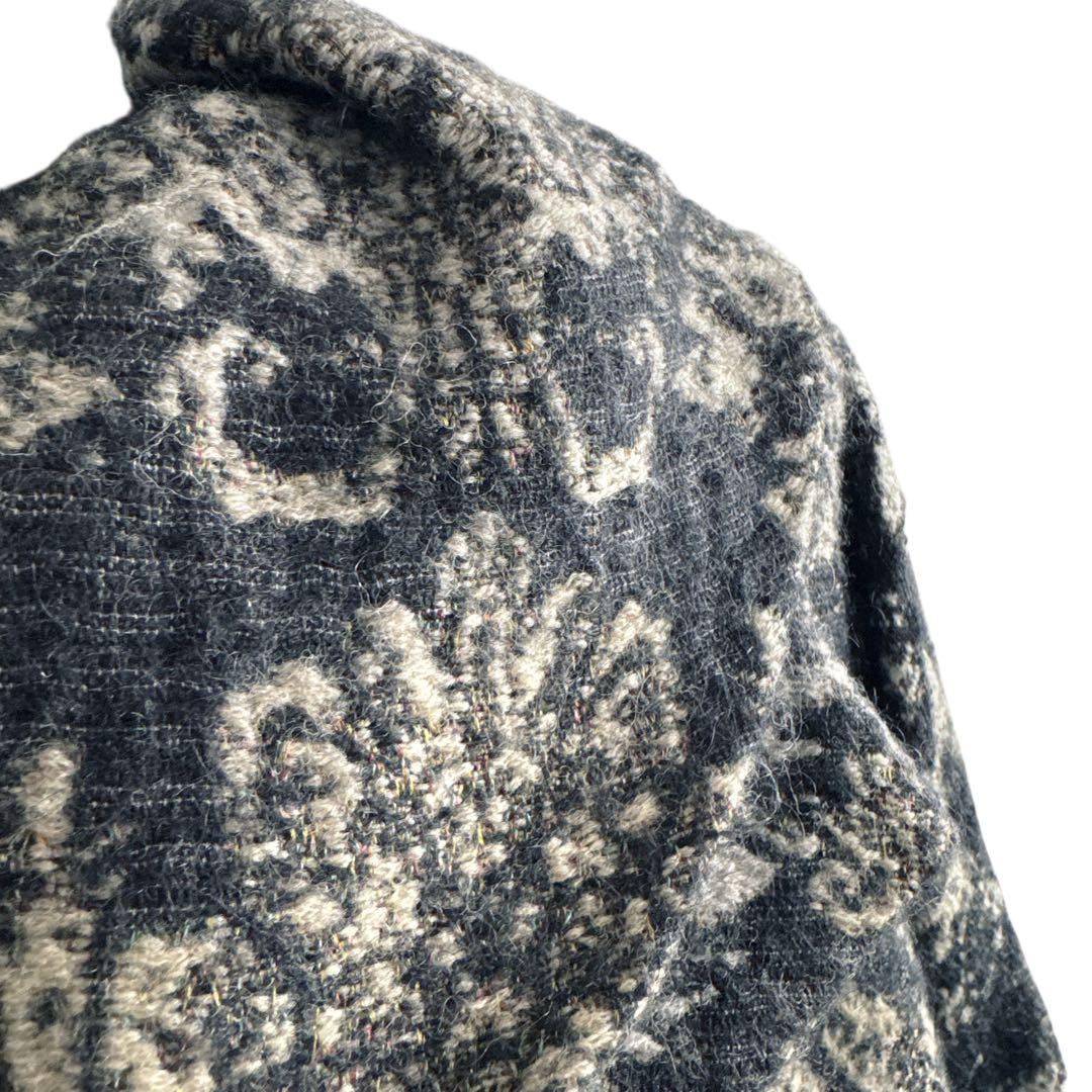 ステラマッカートニー モヘア カシミヤ混 ジャガード コート 38