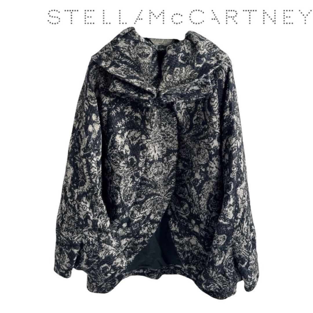 ステラマッカートニー モヘア カシミヤ混 ジャガード コート 38