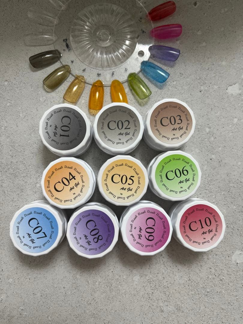 D.nail アートジェル クリアカラー10色すセット 美品