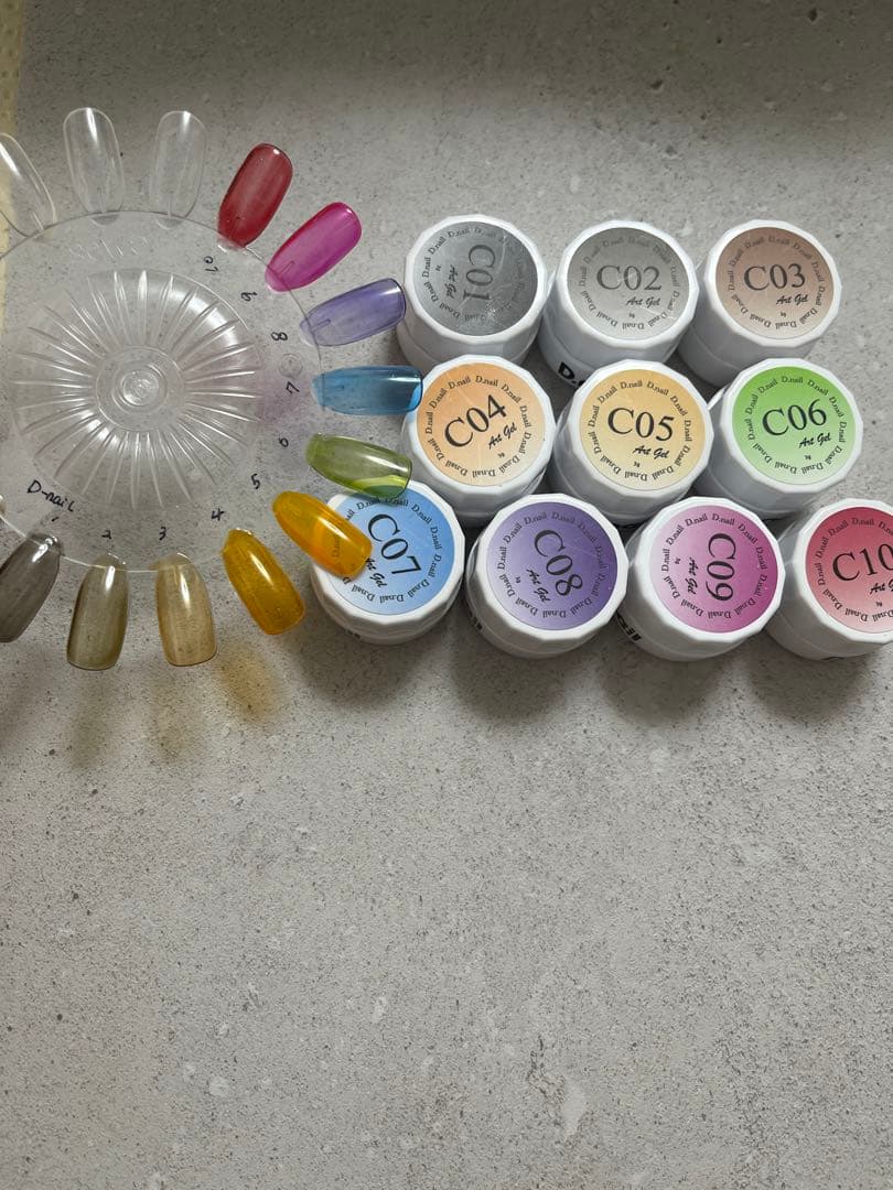 D.nail アートジェル クリアカラー10色すセット 美品