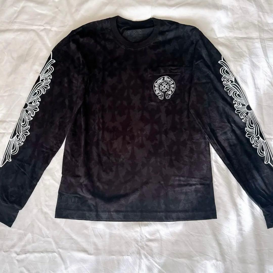 新品　クロムハーツ 総柄 ホースシュー ロンT ロングTシャツ
