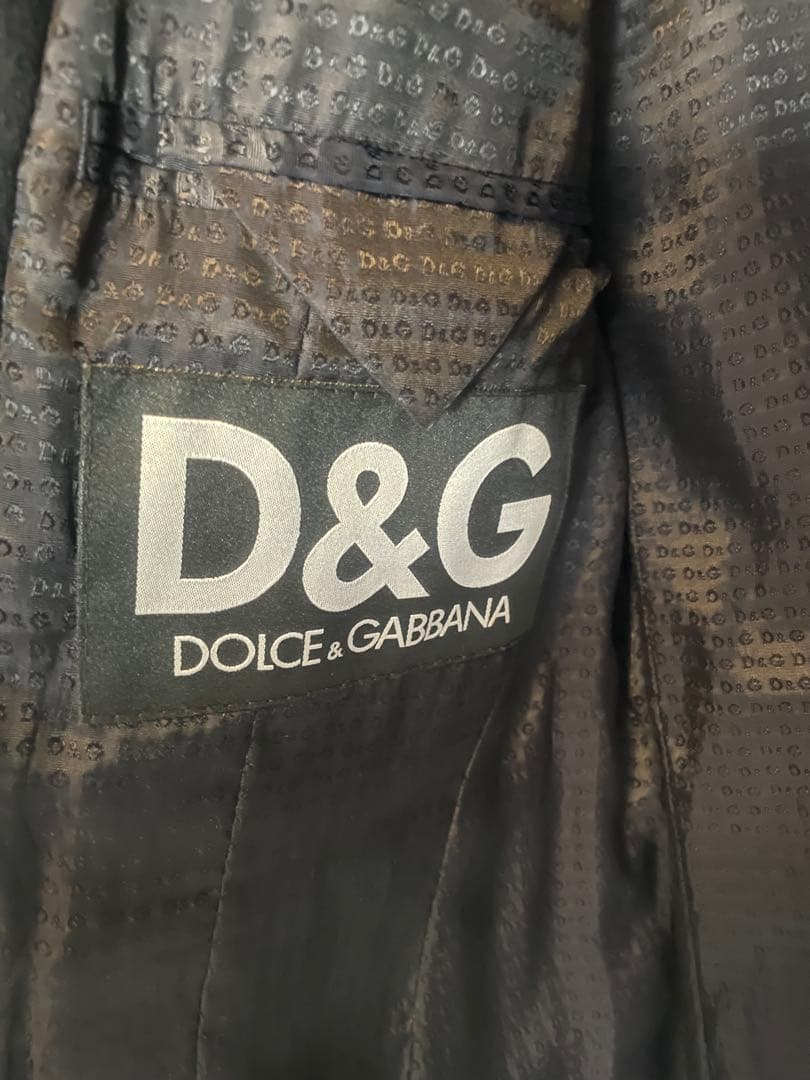 D&G 黒 チェスターコート Lサイズ