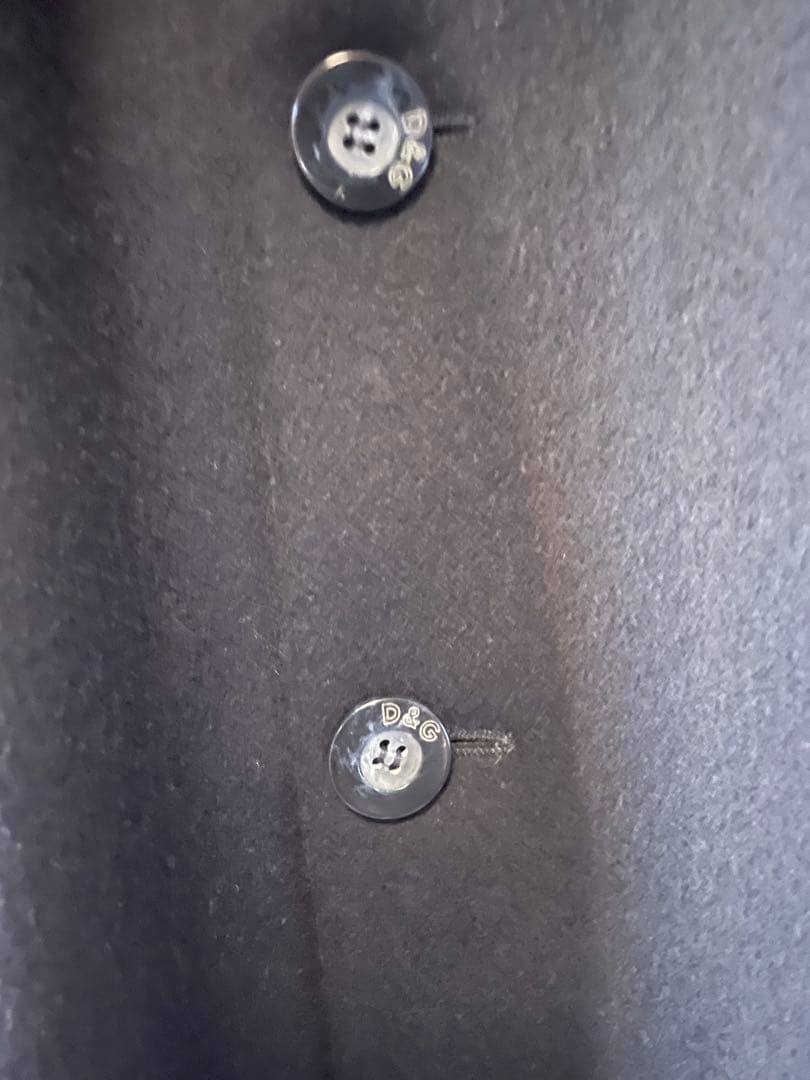 D&G 黒 チェスターコート Lサイズ