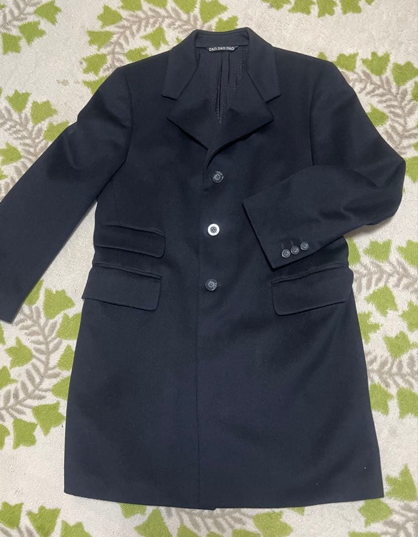 D&G 黒 チェスターコート Lサイズ
