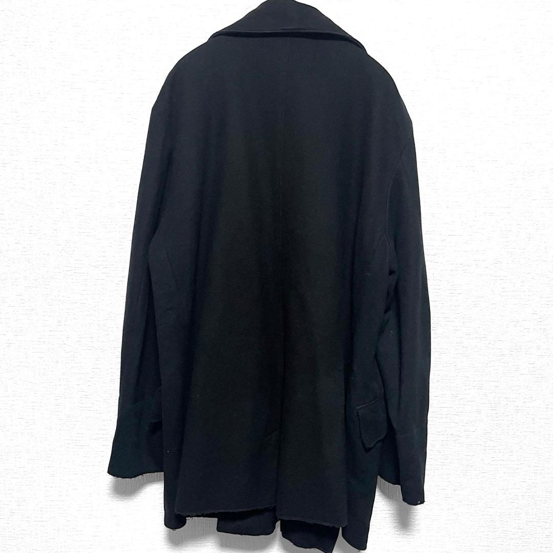 94aw/ストーンアイランド/ダブルブレストＰコート/マッシモオスティーXL黒