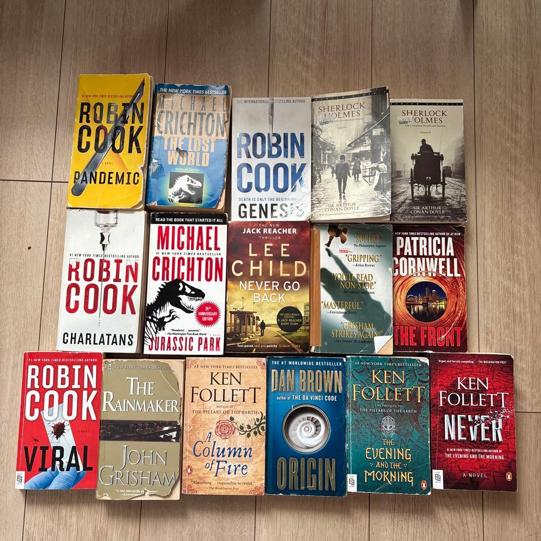 ロビン・クック　ケン・フォレット　洋書　まとめ売り