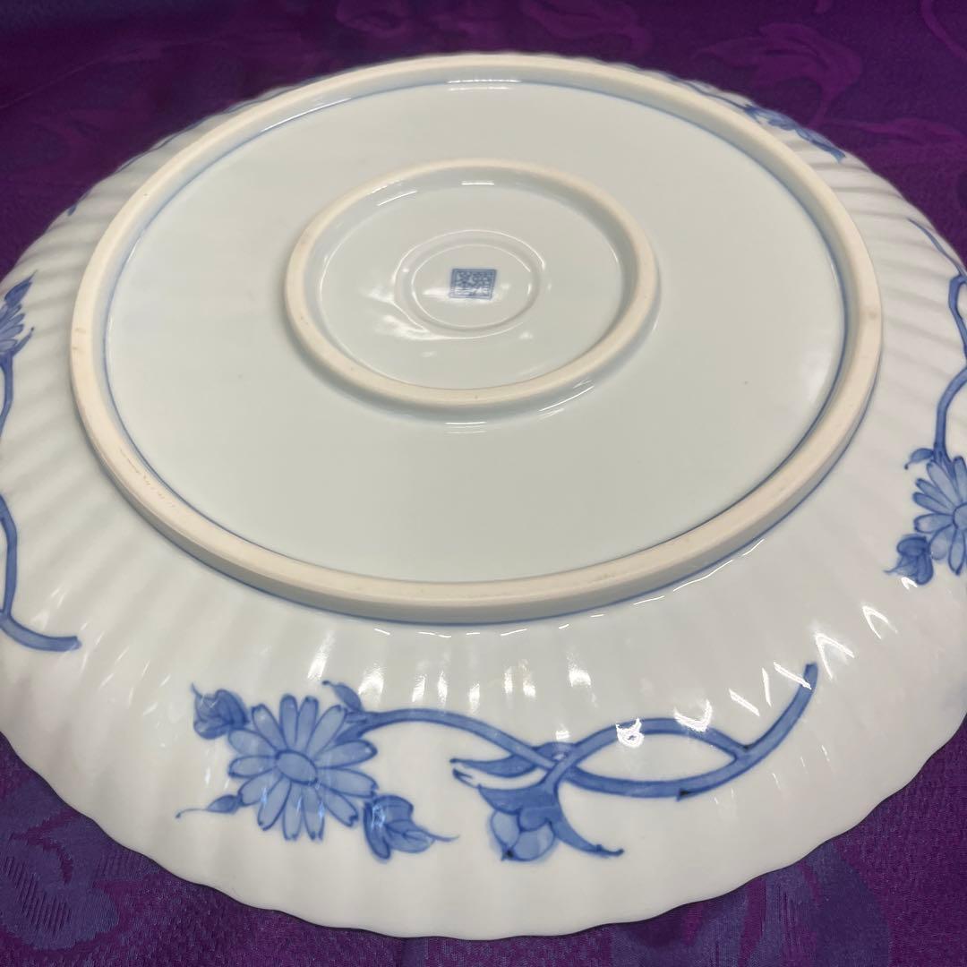 有田焼　龍峰窯　金彩　花風流　大皿