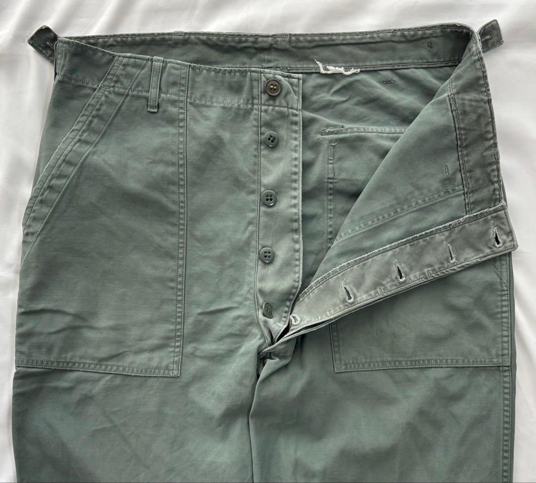 60s　ベイカーパンツ (アジャスター付き）　色染まり