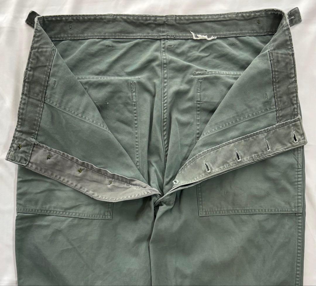 60s　ベイカーパンツ (アジャスター付き）　色染まり